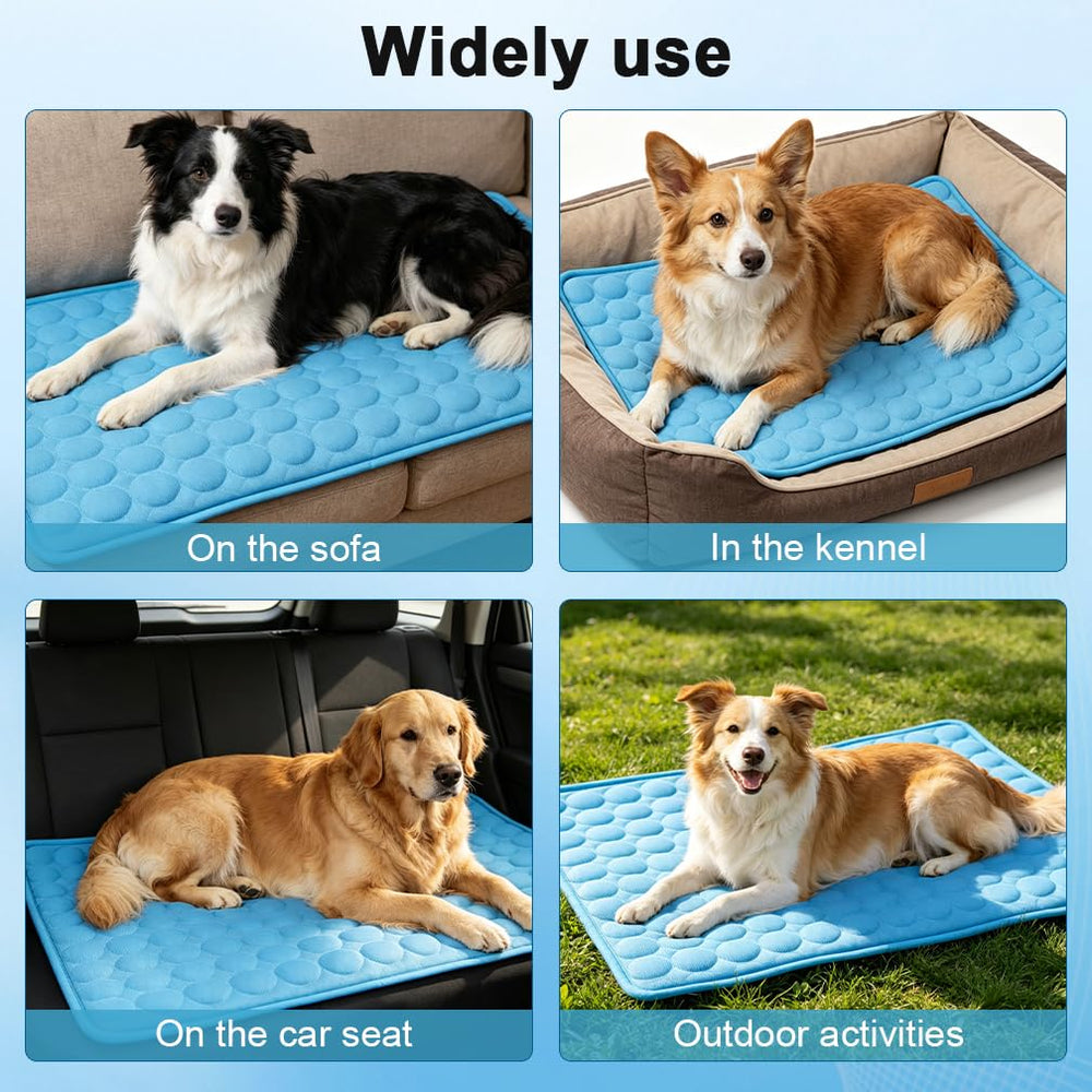 MeiLiMiYu cooling mat on sofa helps protect furniture.