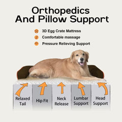 MEKIY orthopedic dog bed features a washable cover for easy cleaning.