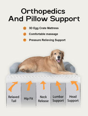 MEKIY orthopedic memory foam bed contours to a dog's body for comfort