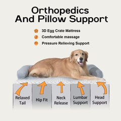MEKIY U-shaped bolster provides head and neck support.