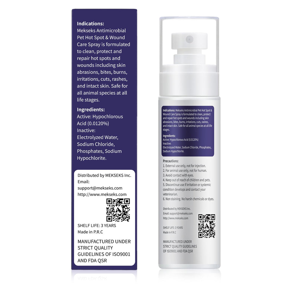 Mekseks simple ingredients with electrolyzed water promote safe, gentle wound care.