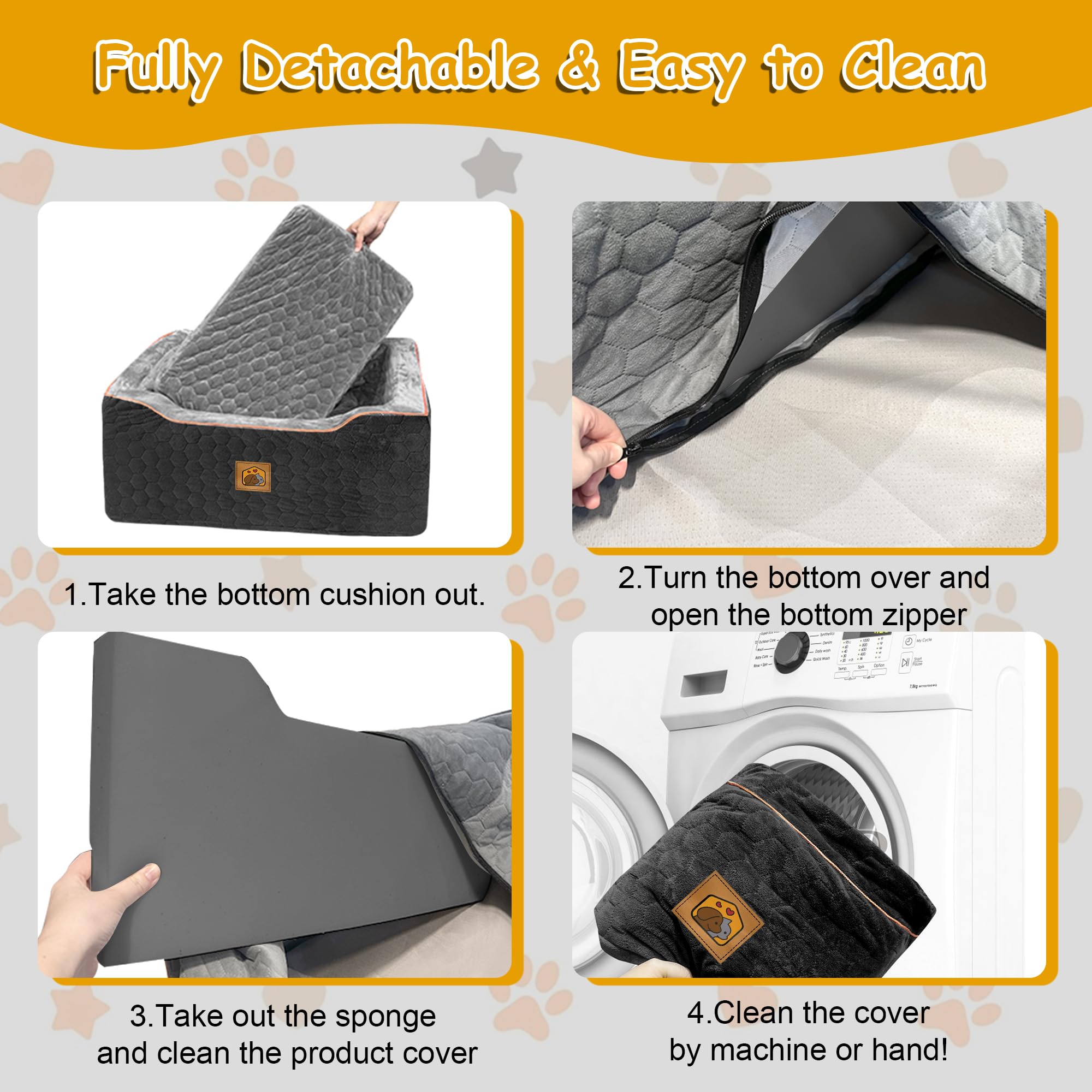 melafa365 dog car seat secure-straps stabilizes the booster seat for safe journeys