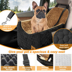 Melafa365 dog car seat offers outside view for relaxed rides.