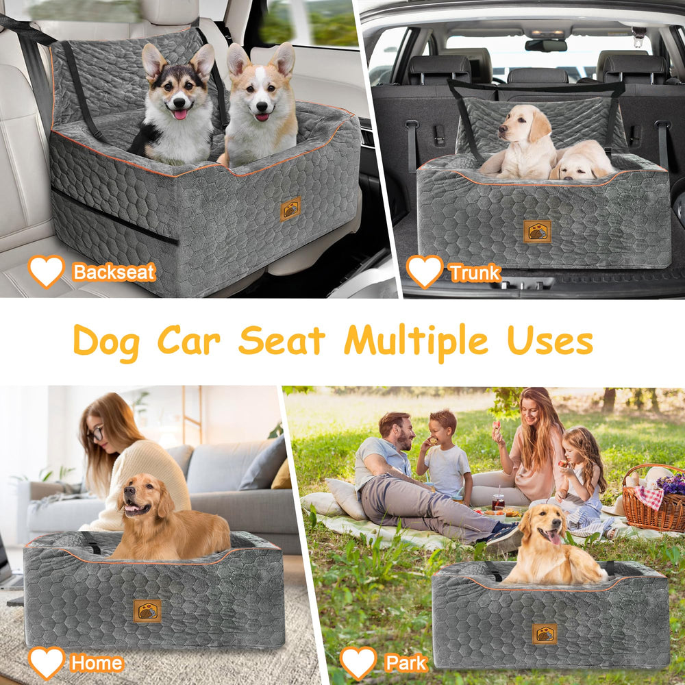 Melafa365 dog car seat with washable cover to keep it fresh between trips.