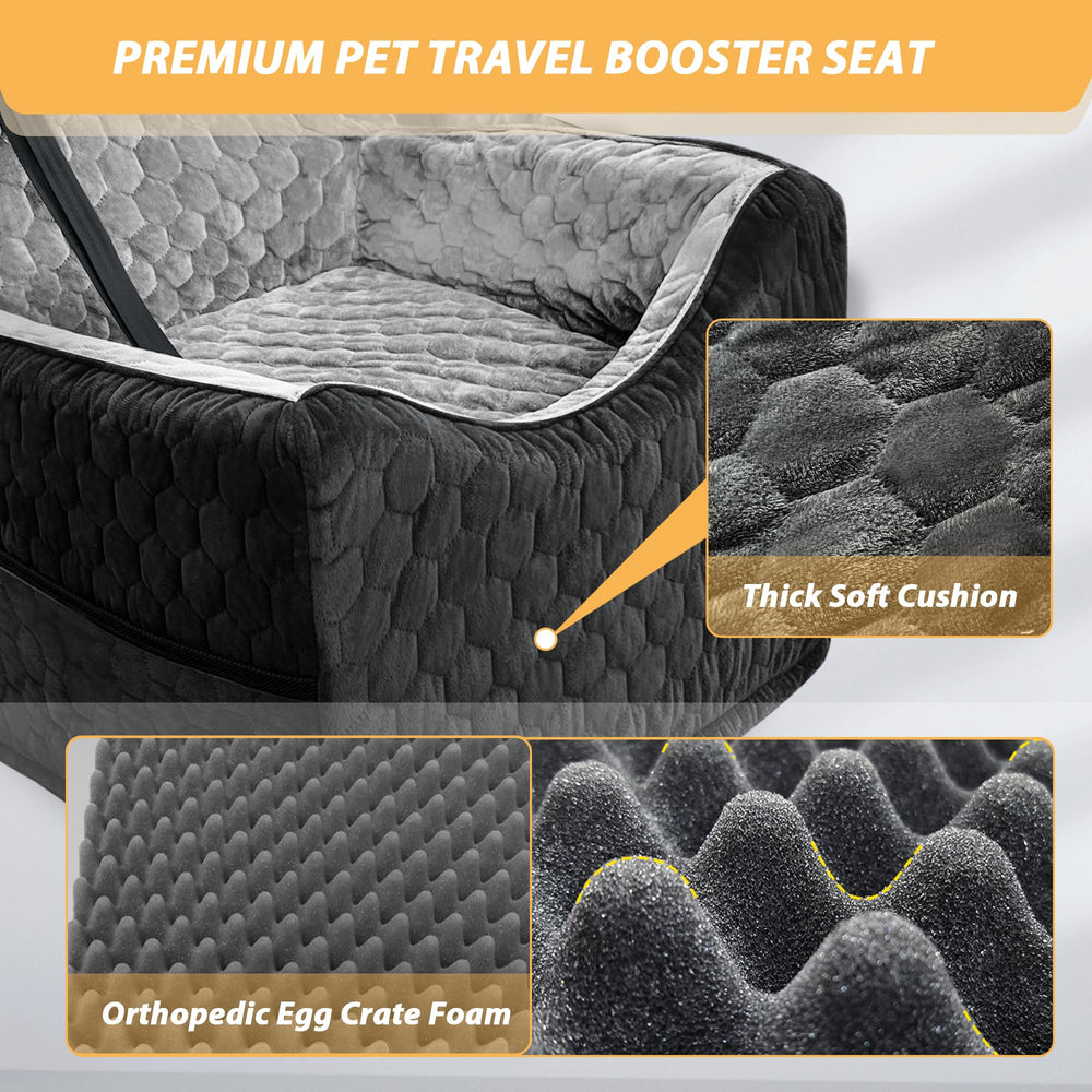 Melafa365 dog seat secure leash prevents shifting for safer journeys.