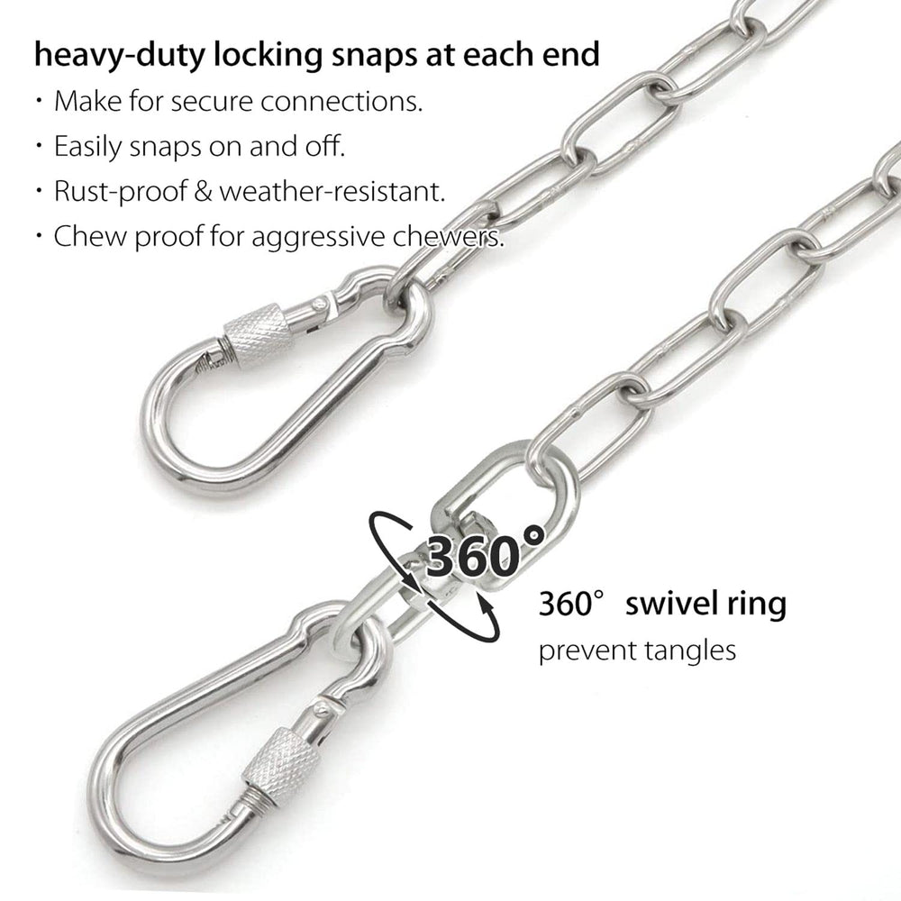 MELAIRON rust-proof stainless steel assembly emphasizes year-round durability in sun and rain.