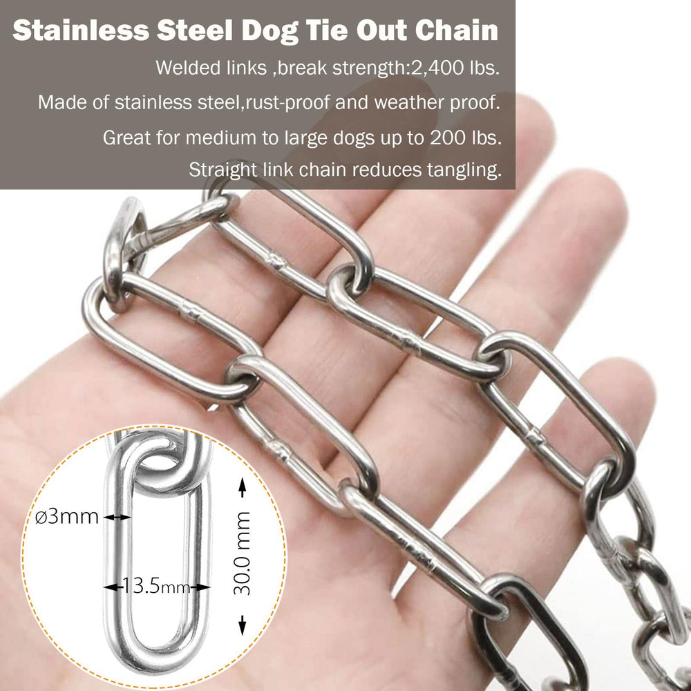 MELAIRON tangle-free dog chain swivel demonstrates smooth 360° roaming with minimal snags.
