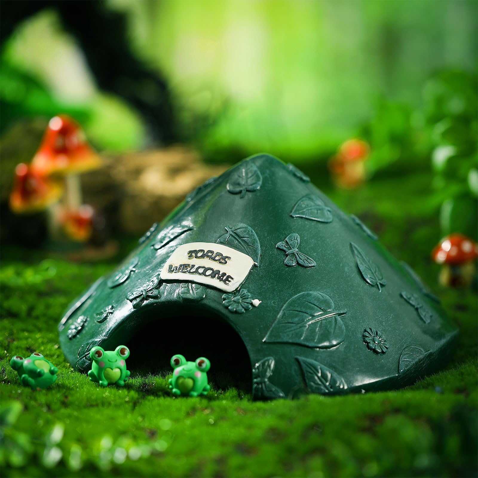 Memorywuu toad house provides summer shade and winter refuge for wildlife.