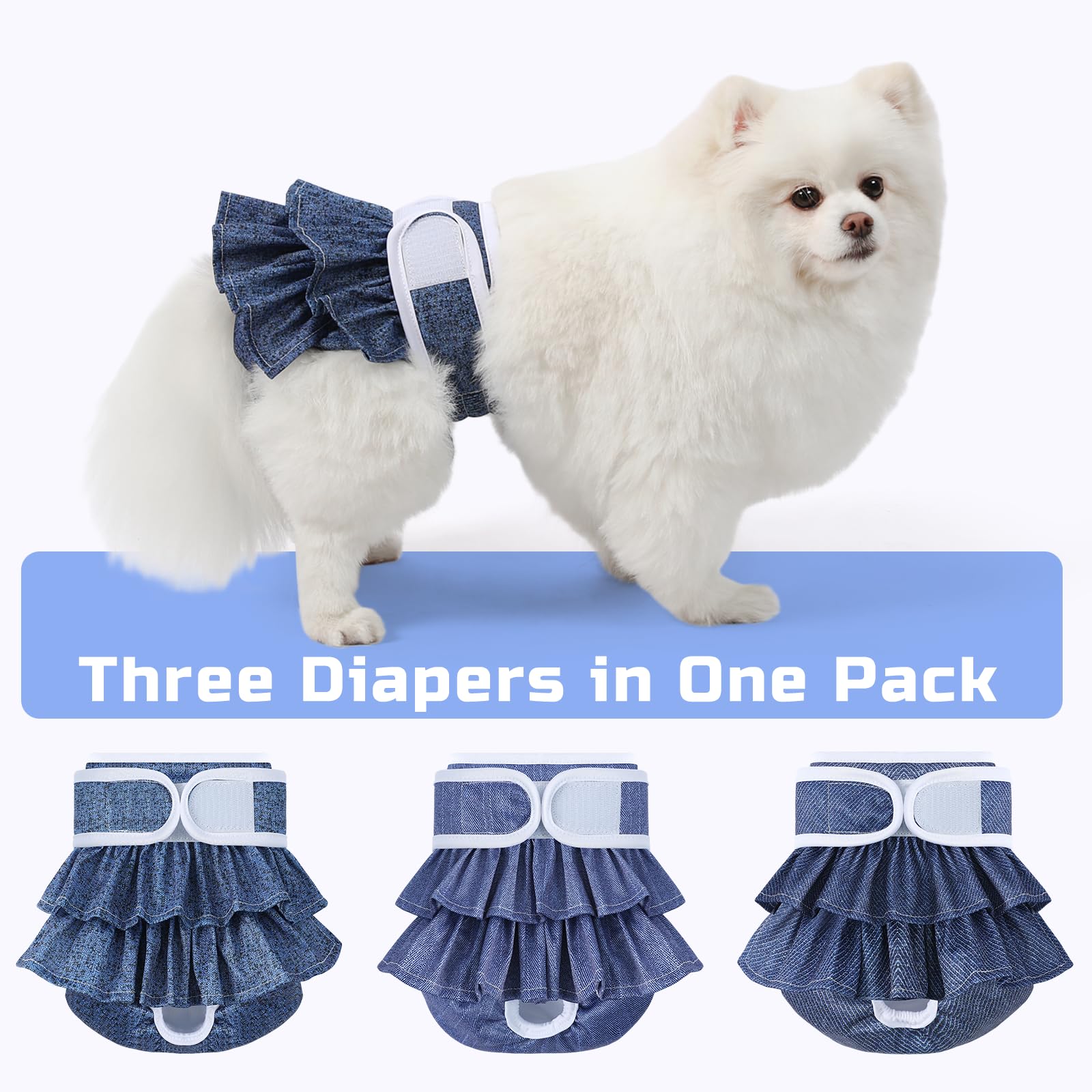 Mengelina reusable dog diaper ideal for training and daily routines.