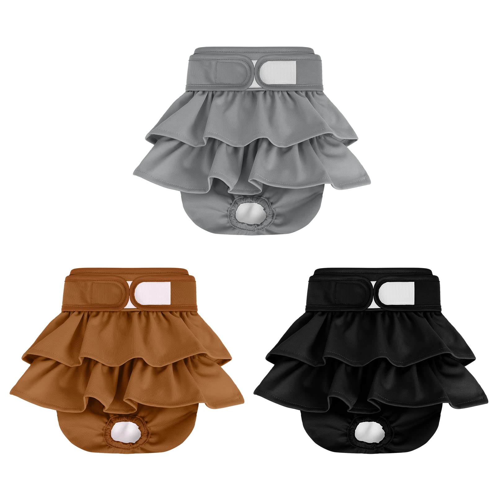 Mengelina reusable dog diaper packaging shown for easy setup and storage