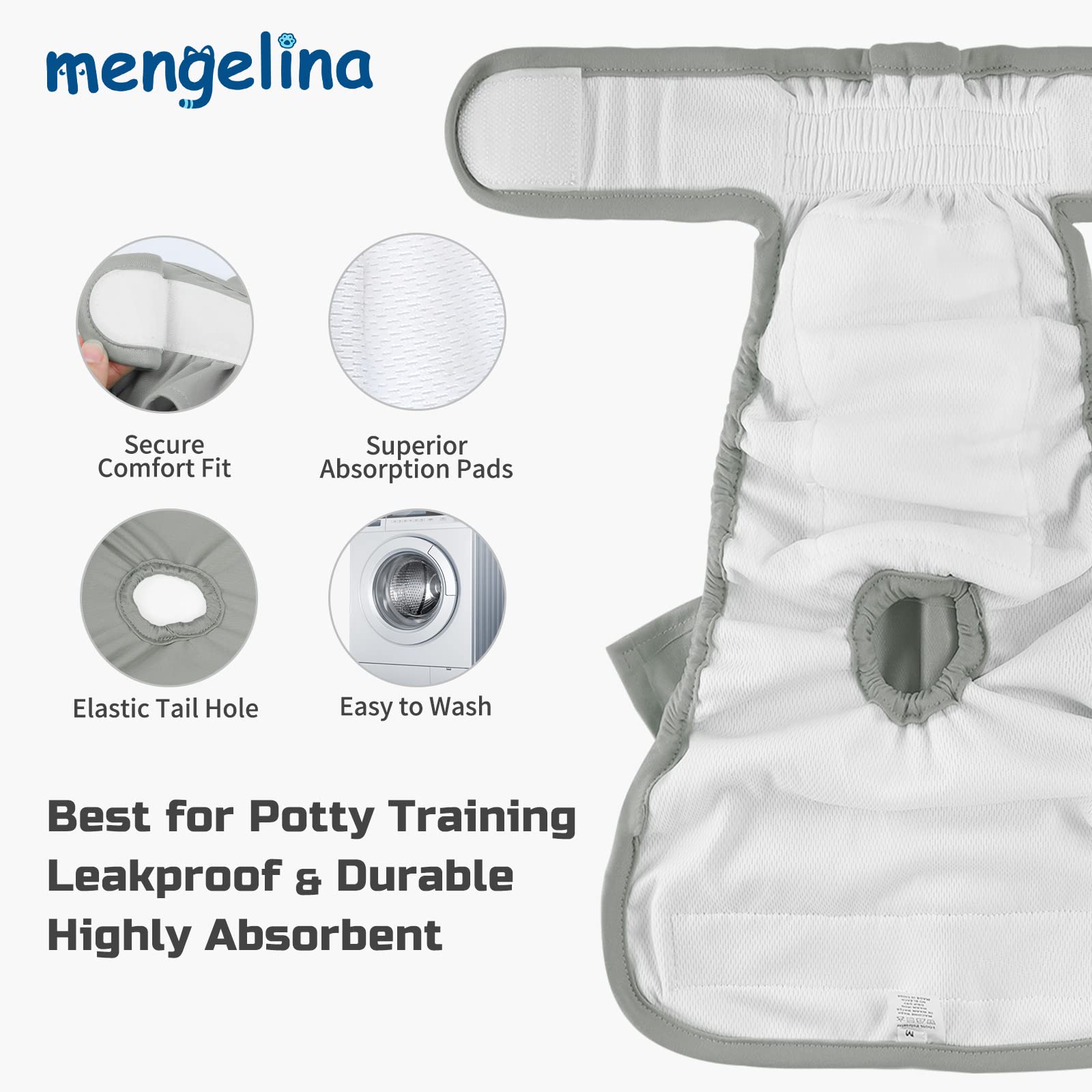 Mengelina four-size measurement chart for proper fit