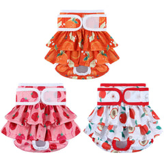 Mengelina reusable dog diapers pack 3 with leak protection for home mess management