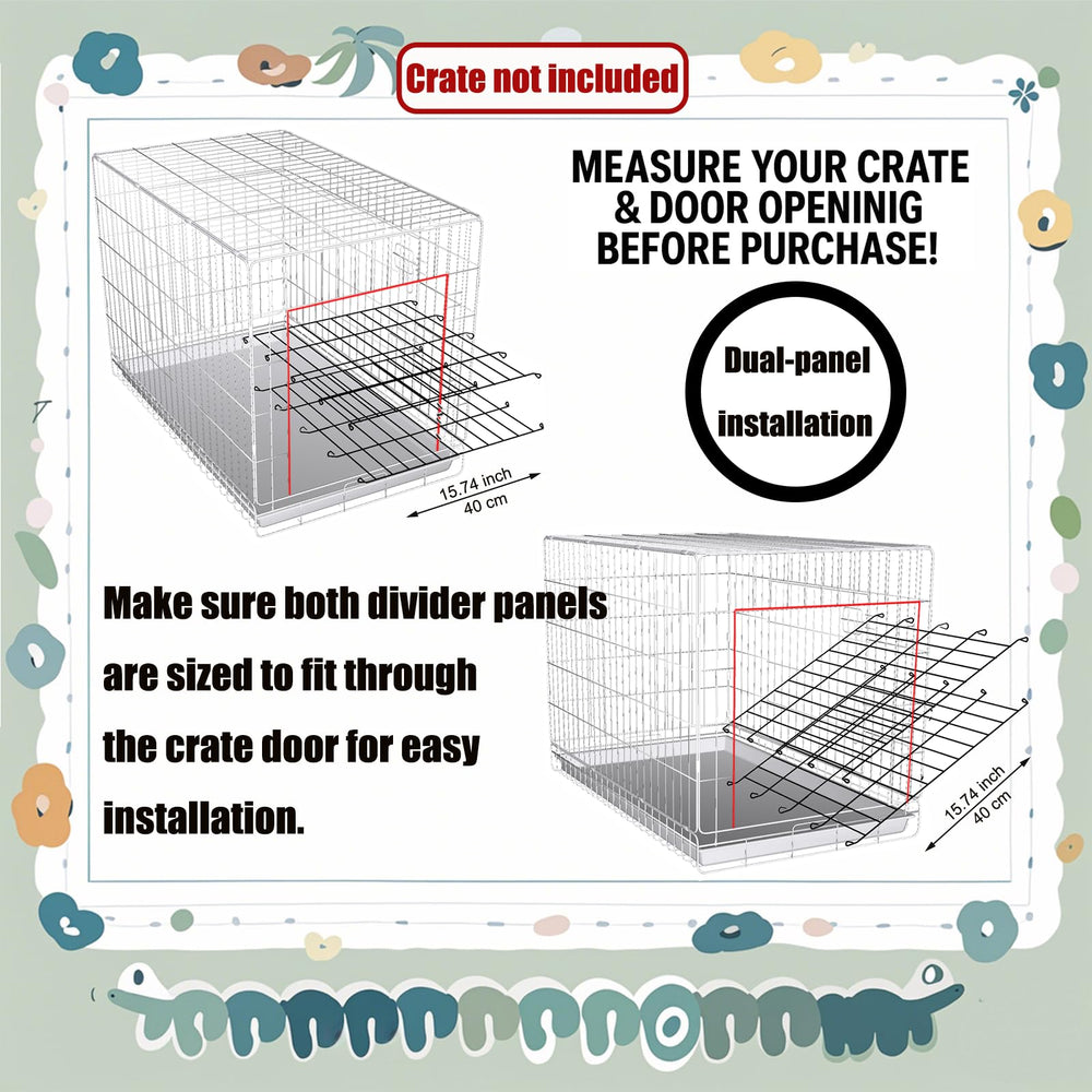 Mengster divider height-fixed panel emphasizes a stable 20.47 inch interior height for various crates.