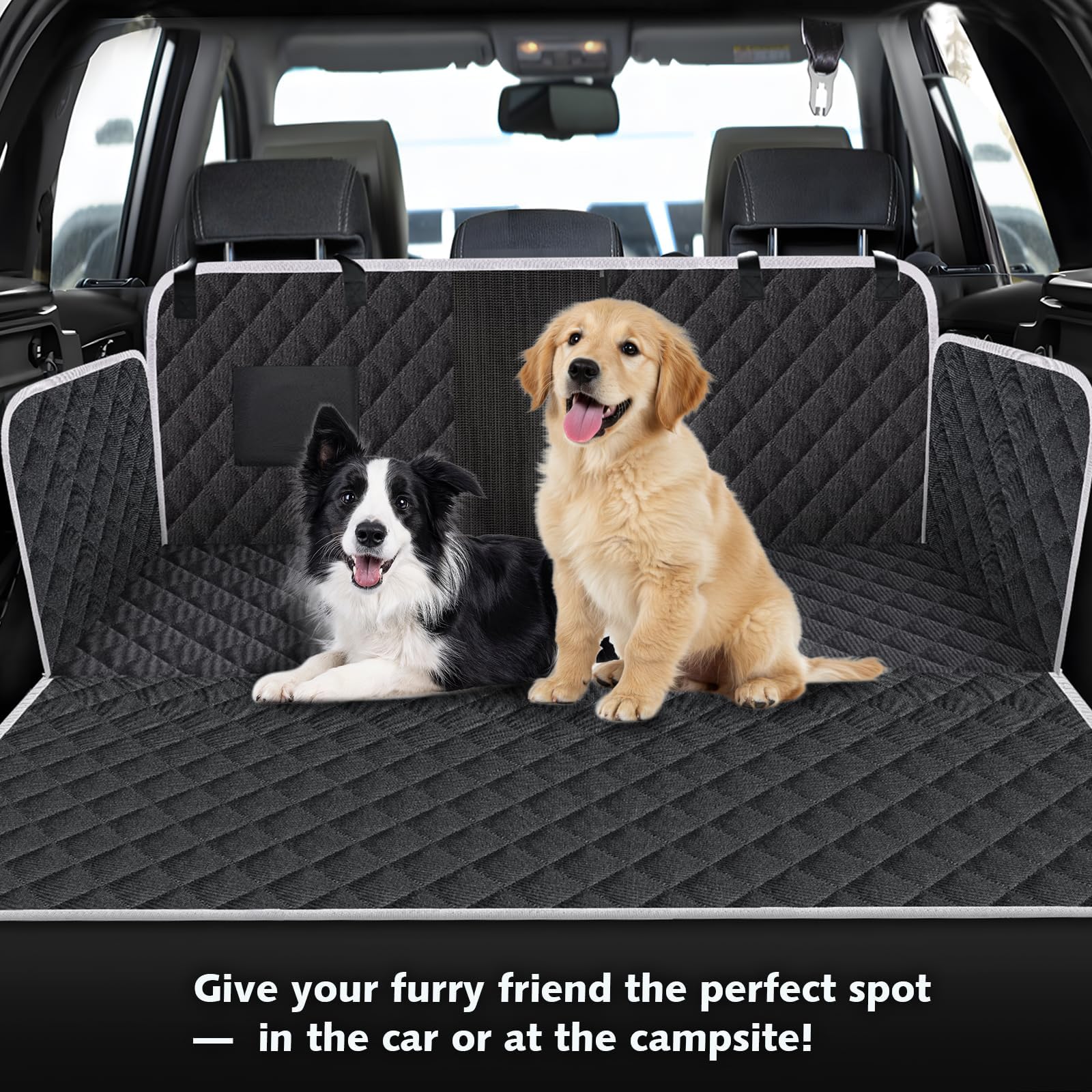 Meolsaek scratch-proof back seat protector shields doors from claws.