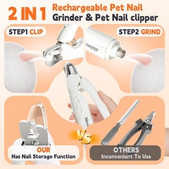 Meonlala dual LED lights help avoid overcutting during nail care.