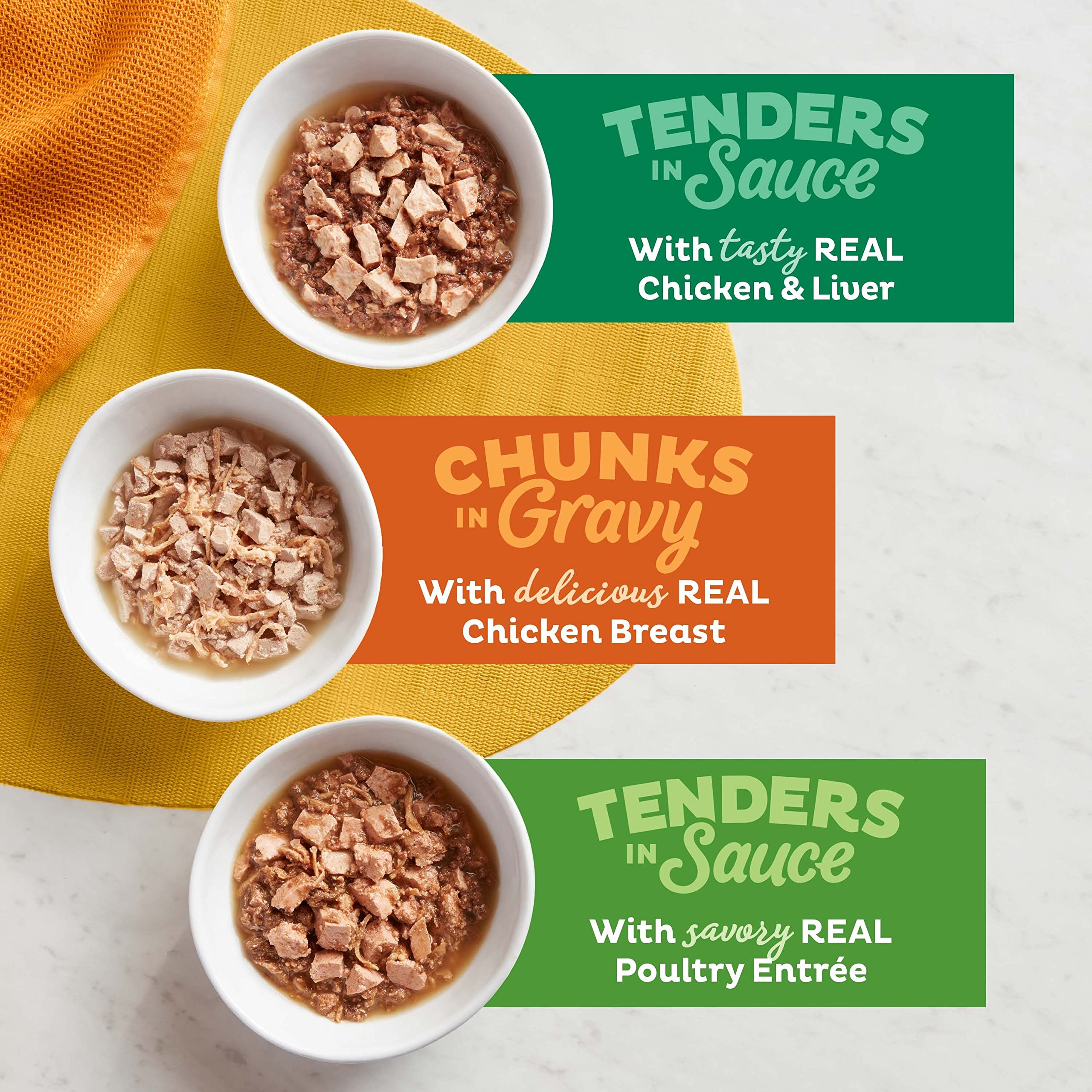 Meow Mix Real Chicken & Liver cup highlights protein variety for meals