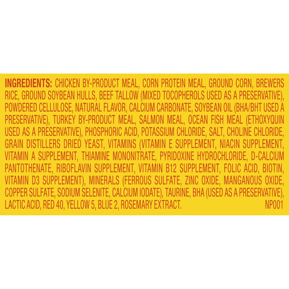 Meow Mix Hairball Control flavors image with chicken turkey salmon ocean fish