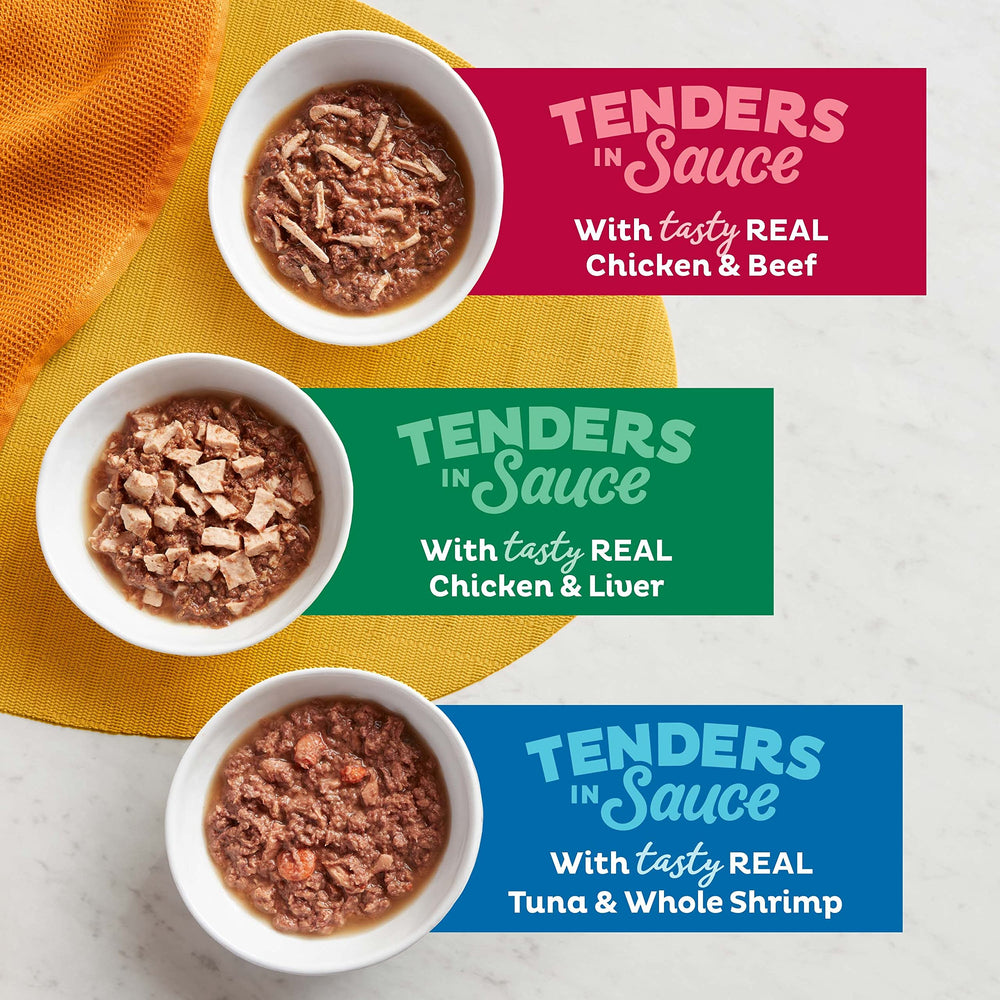 Meow Mix peel-off lid cups enabling quick, mess-free mealtime.