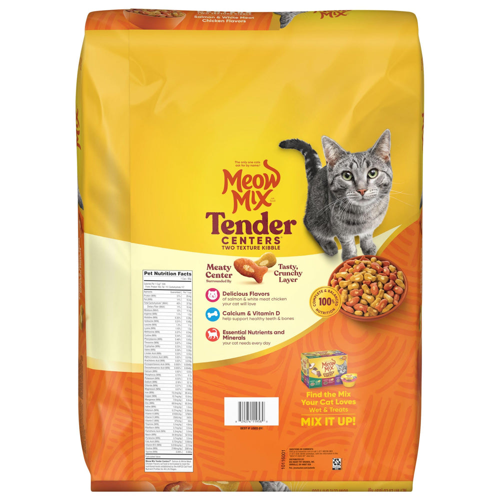 Meow Mix Tender Centers 20-pound bag for easy daily feeding