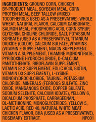 Meow Mix Tender Centers Chicken Center kibble close-up with savory poultry flavor