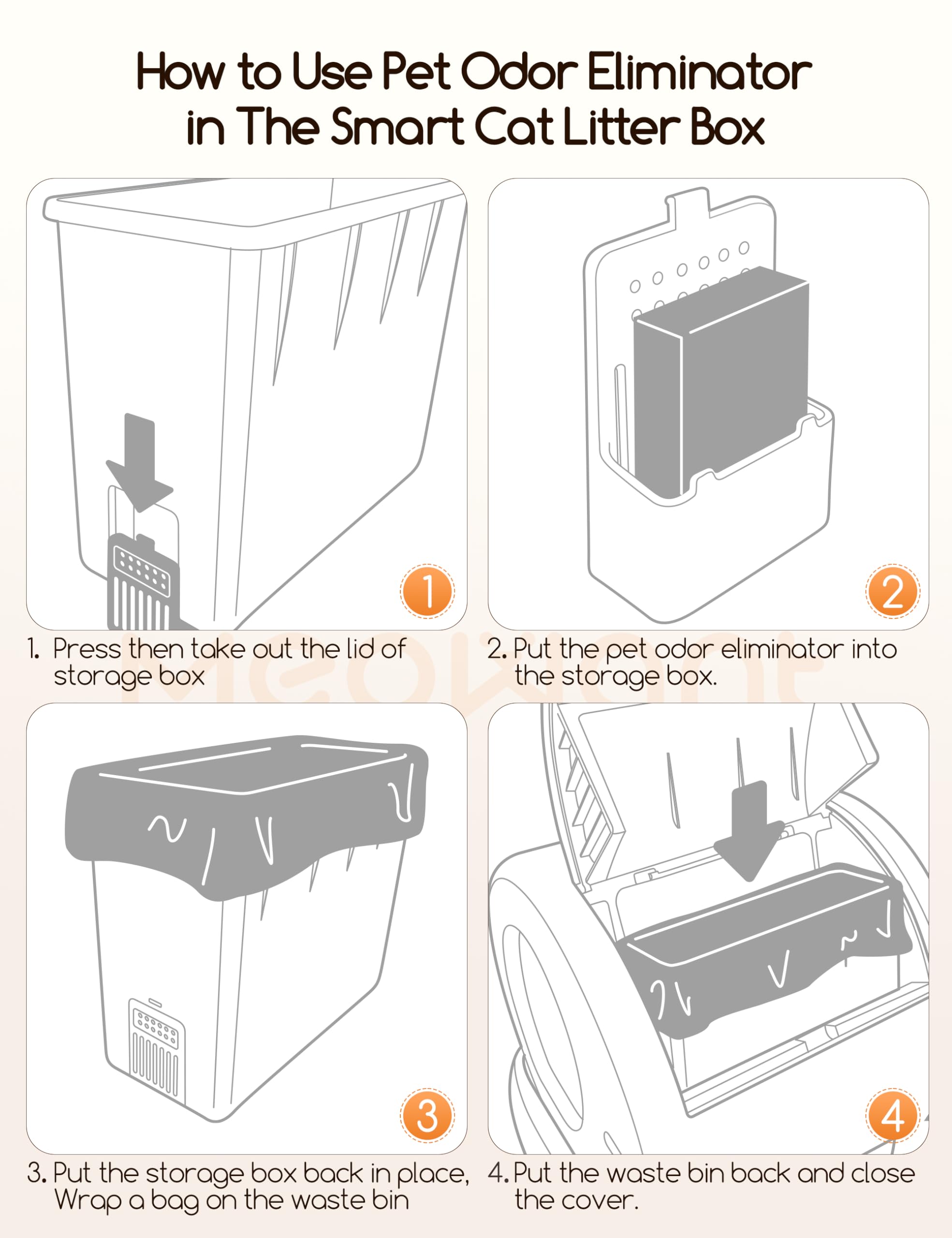 Meowant storage guidance to keep the gel cool and potent for best results.
