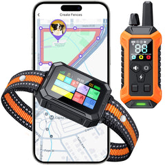 Meowant GPS wireless fence collar demonstrates effortless boundary setup for safe outdoor play.