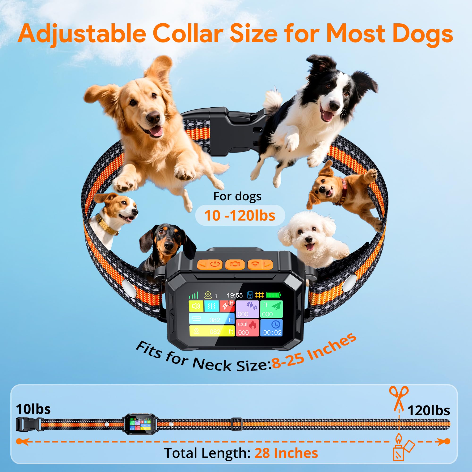 Meowant IP67 waterproof collar withstands rain during outdoor walks.