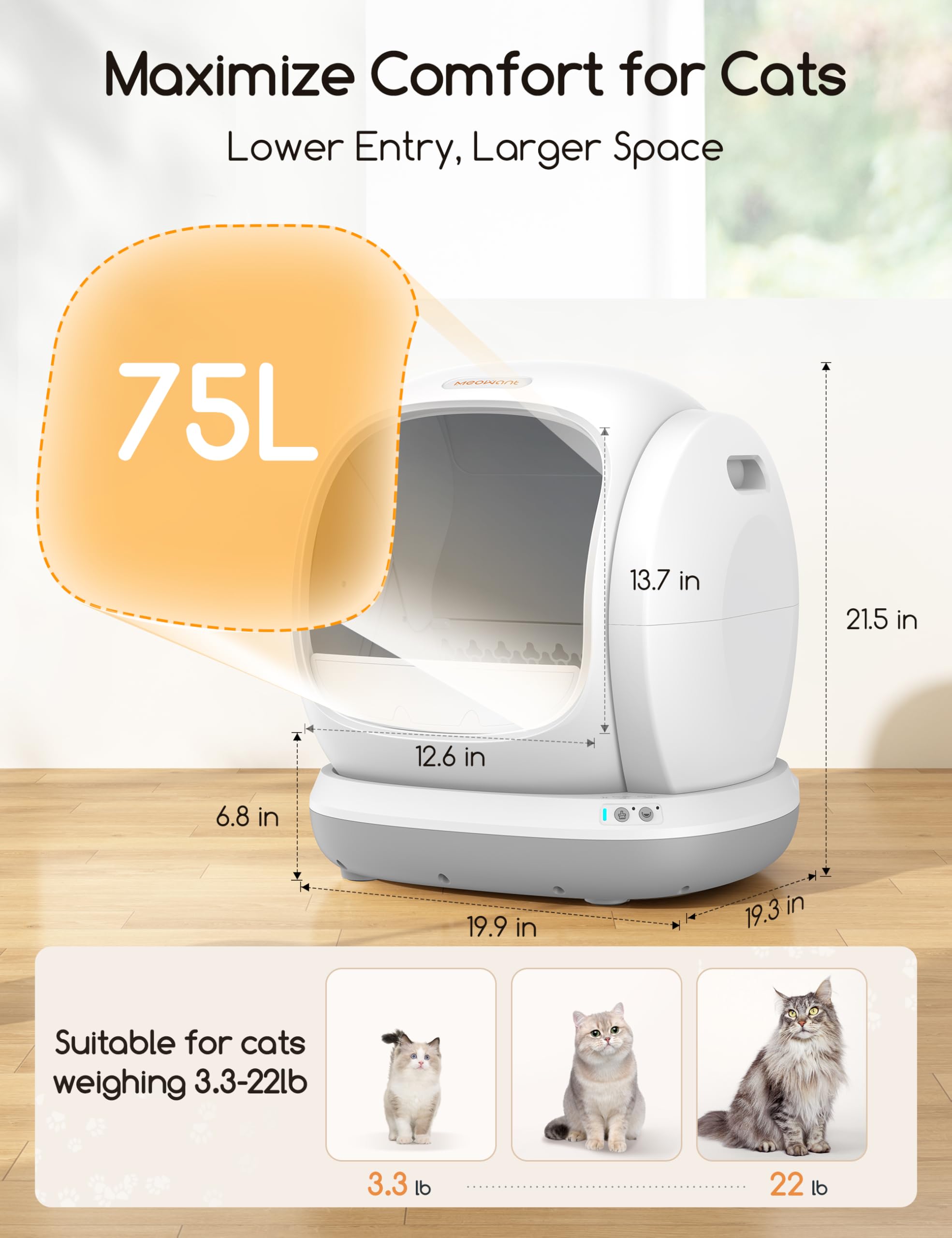 Meowant supports up to six cats in a multi-cat home