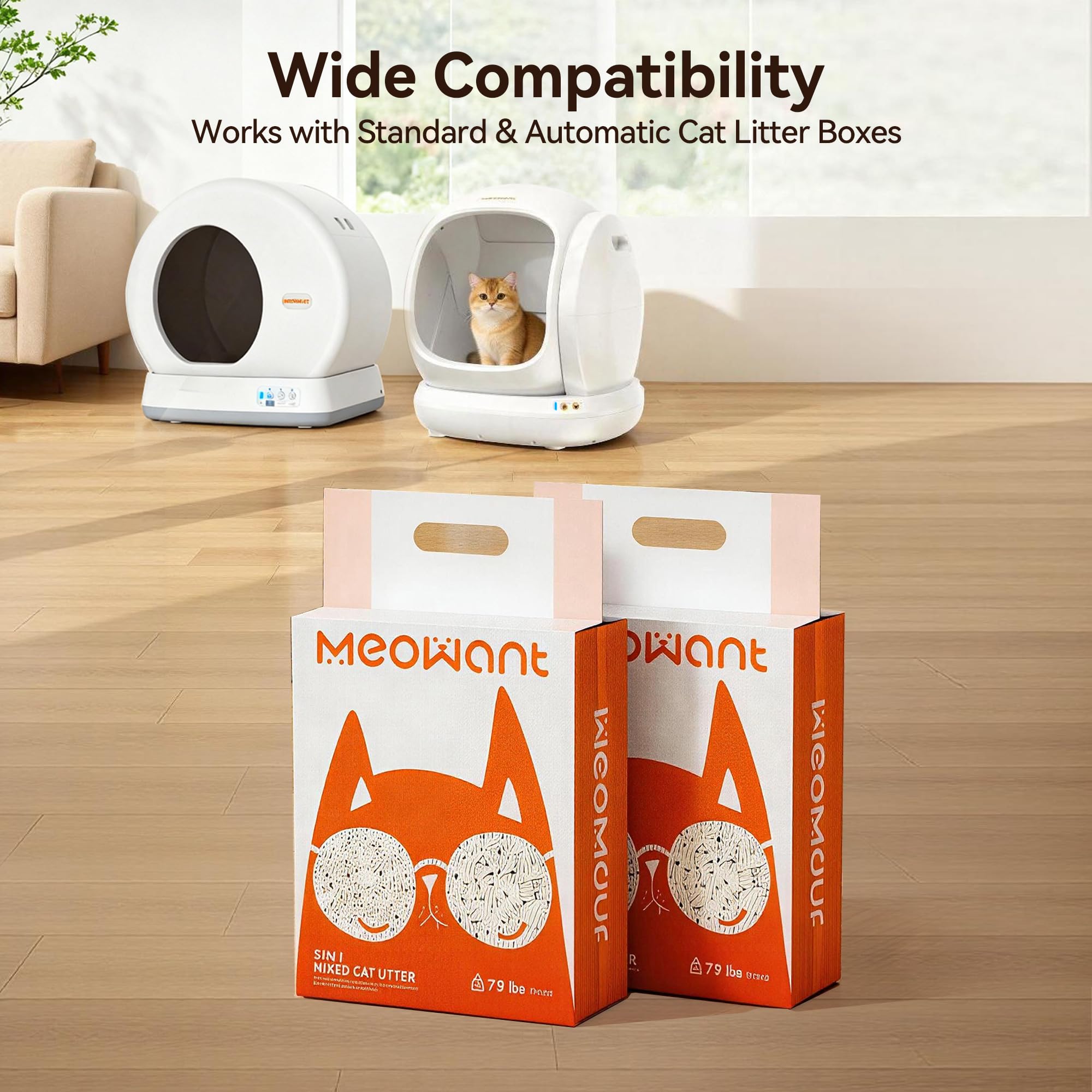 Meowant multi-cat formula supports busy households with moisture management.