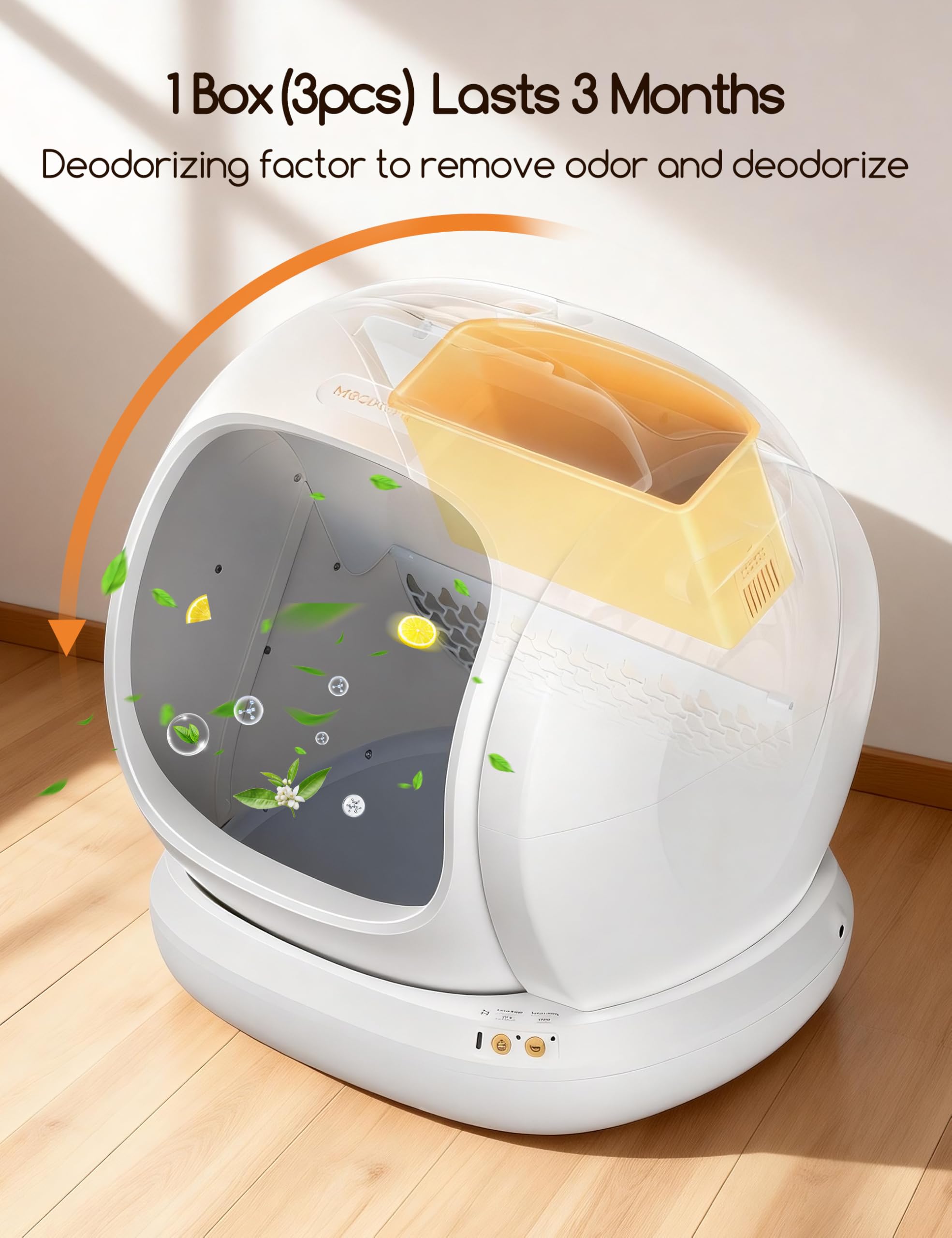Meowant odor eliminator gel three-pack offers long-lasting freshness for busy households