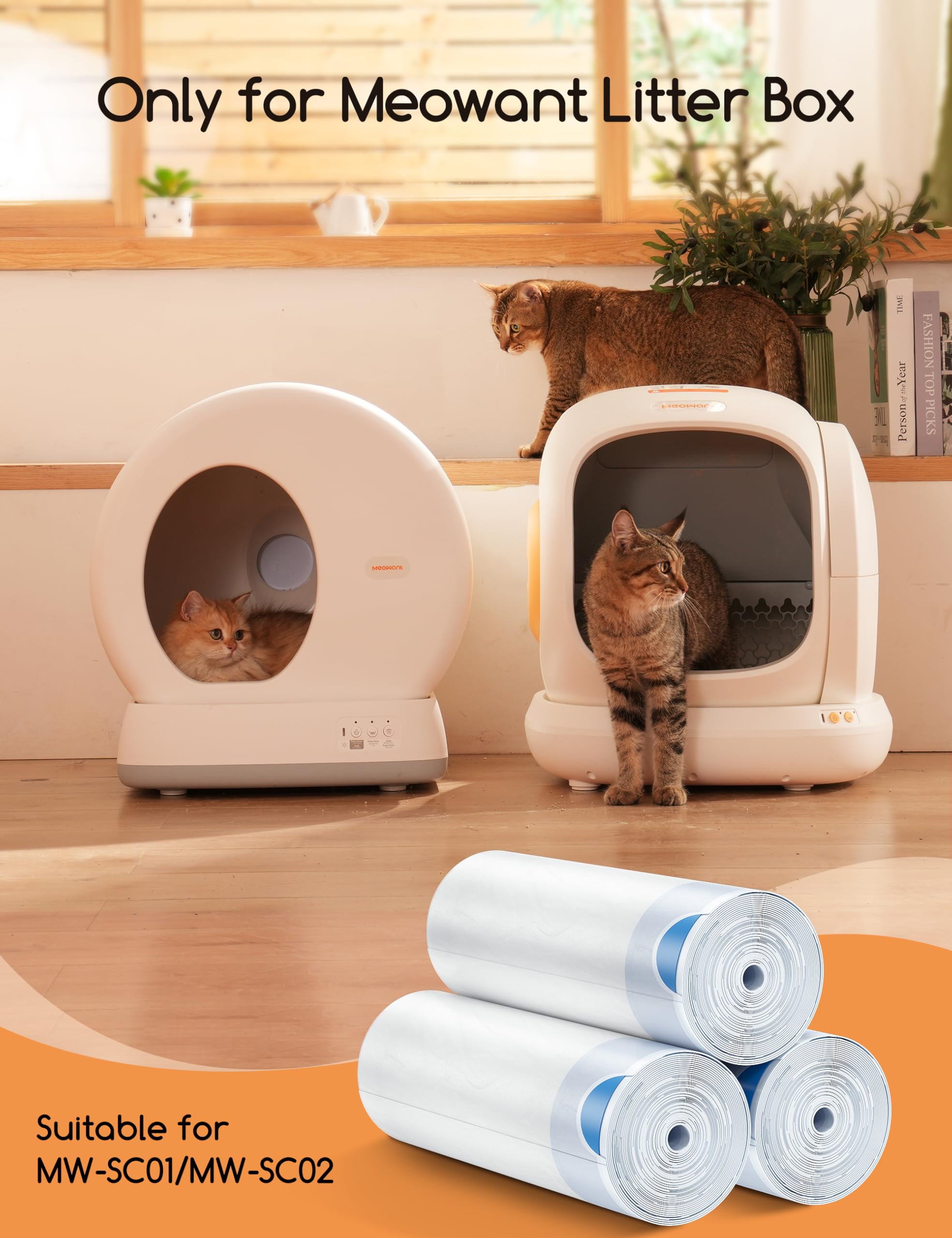 Meowant regular replacement reminders support simple litter box upkeep