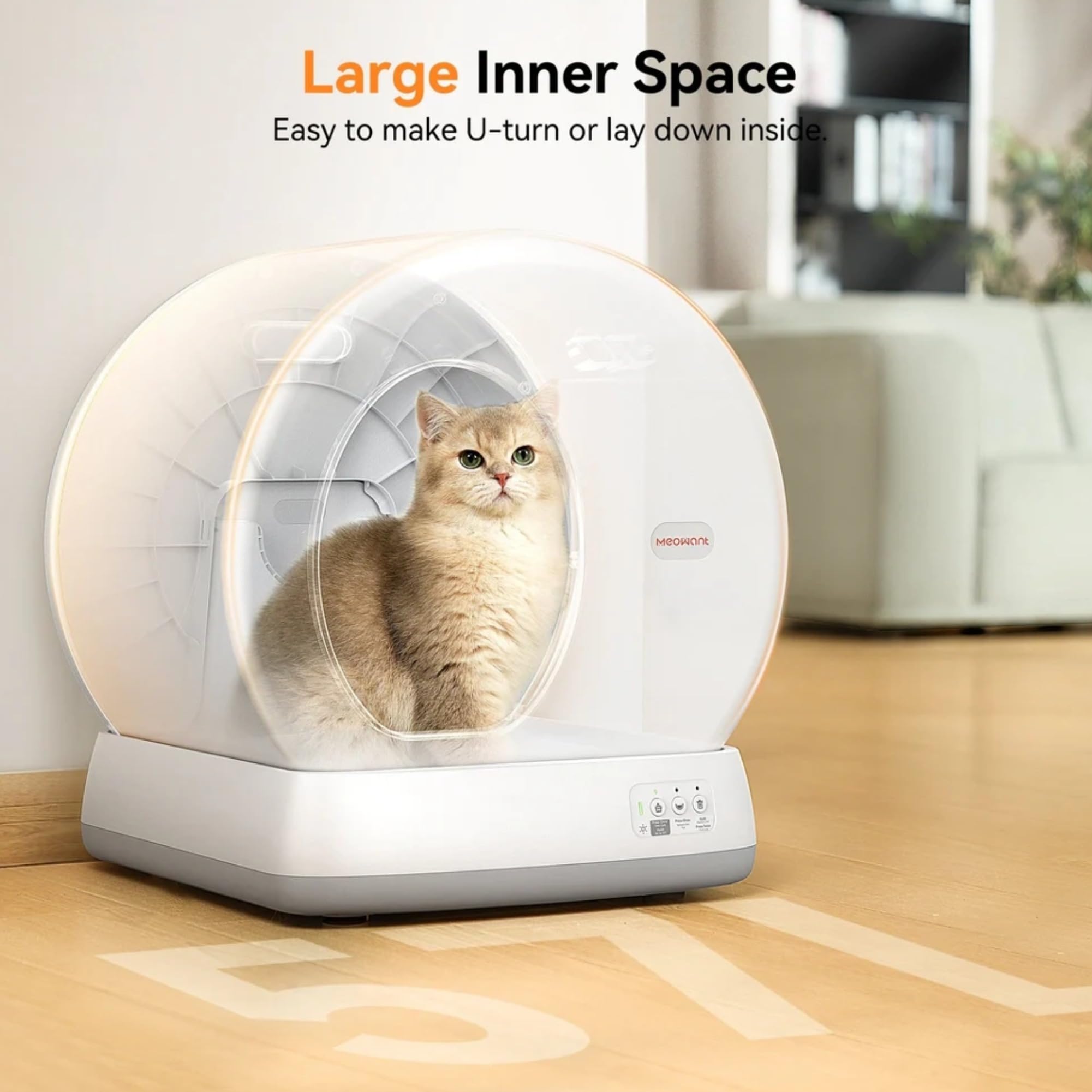 Meowant safety sensors anti-pinch system for safe, contact-free pet use