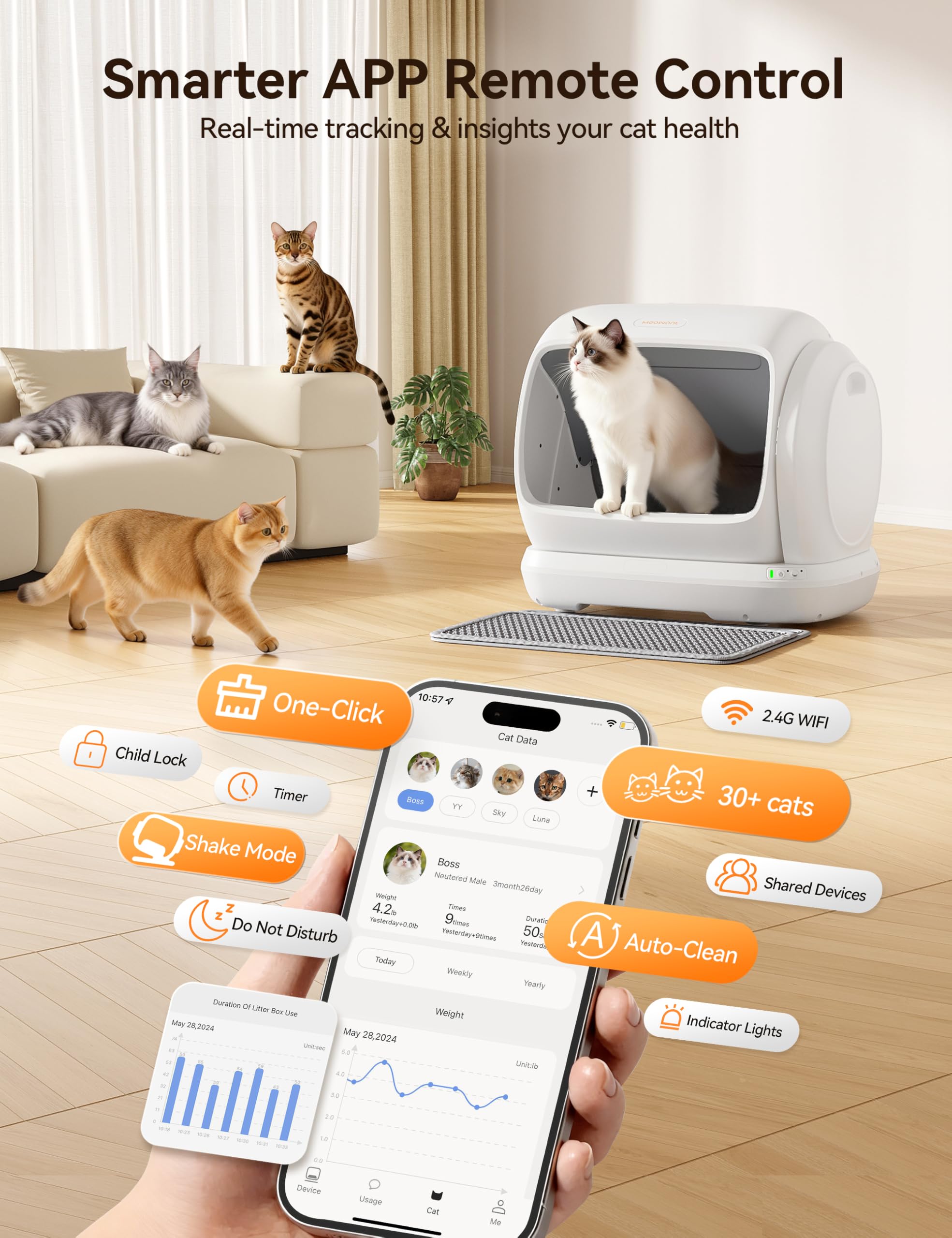MeoWant SC09 Plus upgraded liner reduces leaks and simplifies cleanup