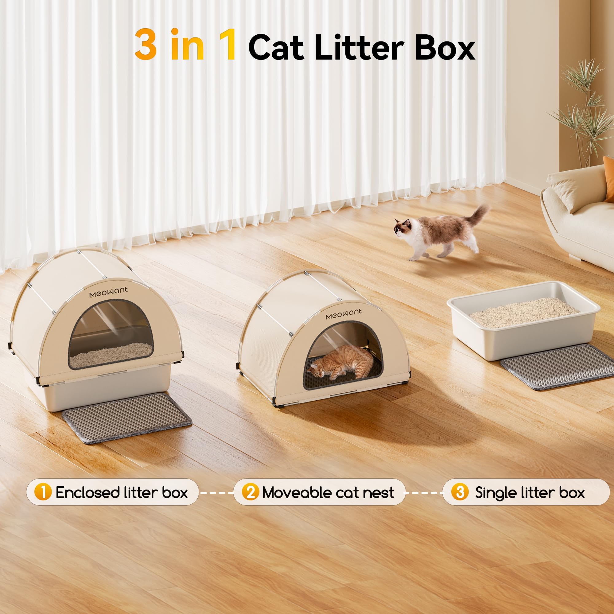 Meowant durable double-layer steel design stands up to energetic diggers.