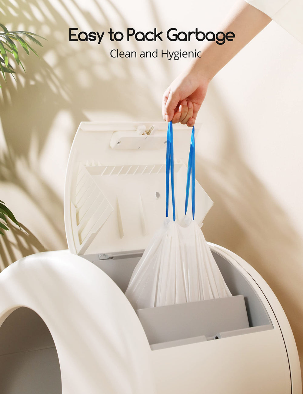 Meowant thickened waste bags resist tearing during litter changes