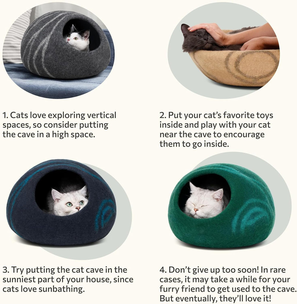 MEOWFIA care guide included keeps wool looking great longer