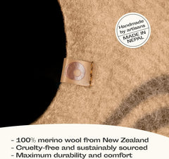 MEOWFIA beige large top view highlights inviting entry and cozy interior