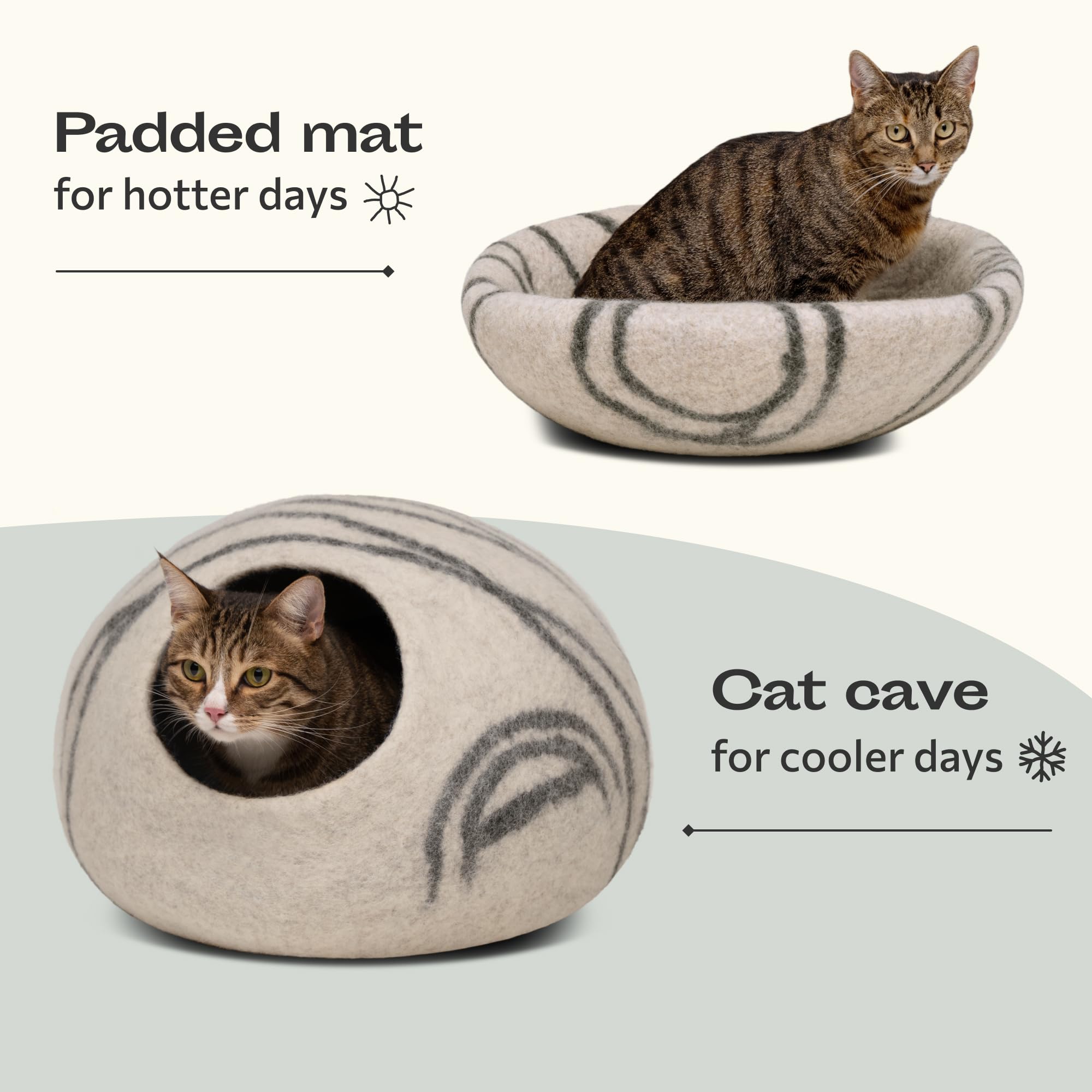 MEOWFIA Cat Cave durable structure ensures lasting shape and everyday use