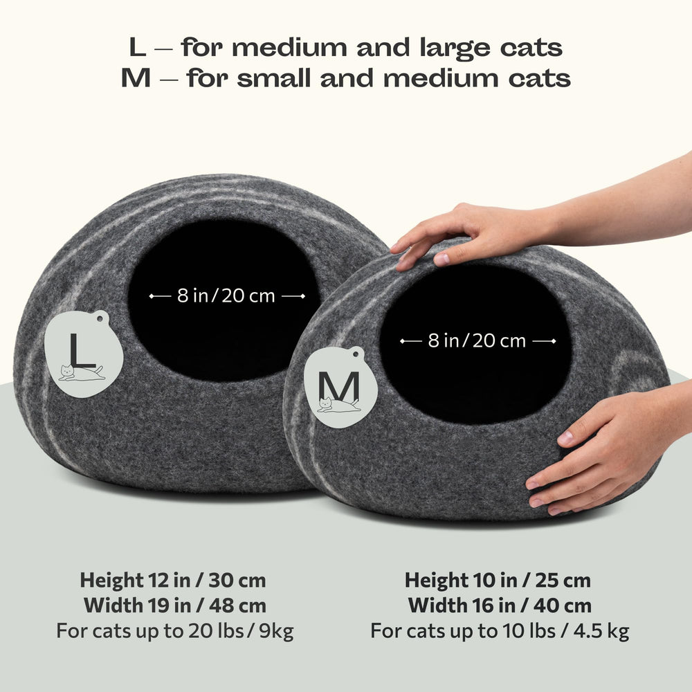 MEOWFIA Cat Cave interior view shows private space for naps.