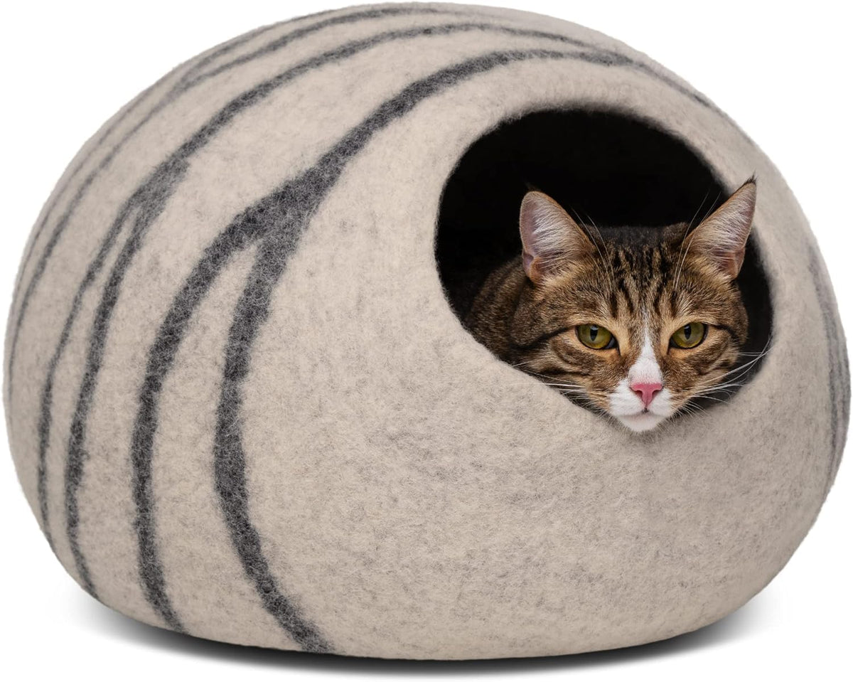 MEOWFIA Cat Cave inside view offers a private cozy space for naps