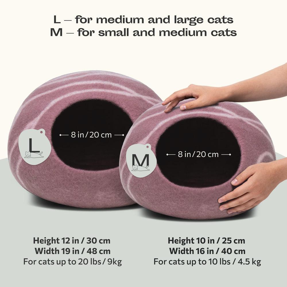 MEOWFIA Cat Cave merino wool close-up highlights natural softness and warmth