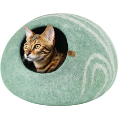 MEOWFIA cat cave pistachio entrance for cozy hiding space.