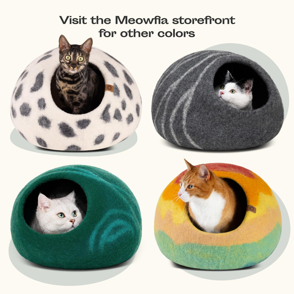 MEOWFIA cat cave portable and light for easy use.