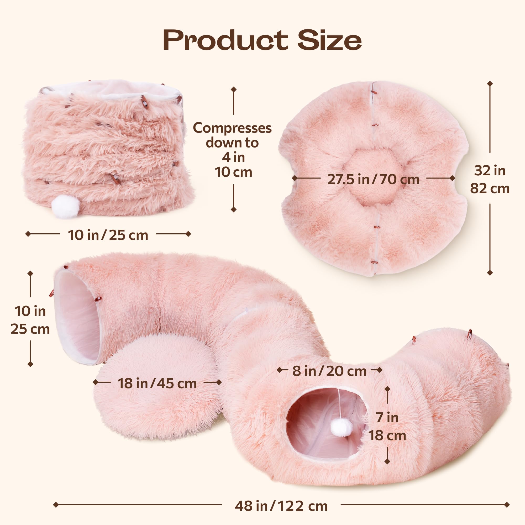 Meowfia donut bed detaches for washing while keeping snug comfort.