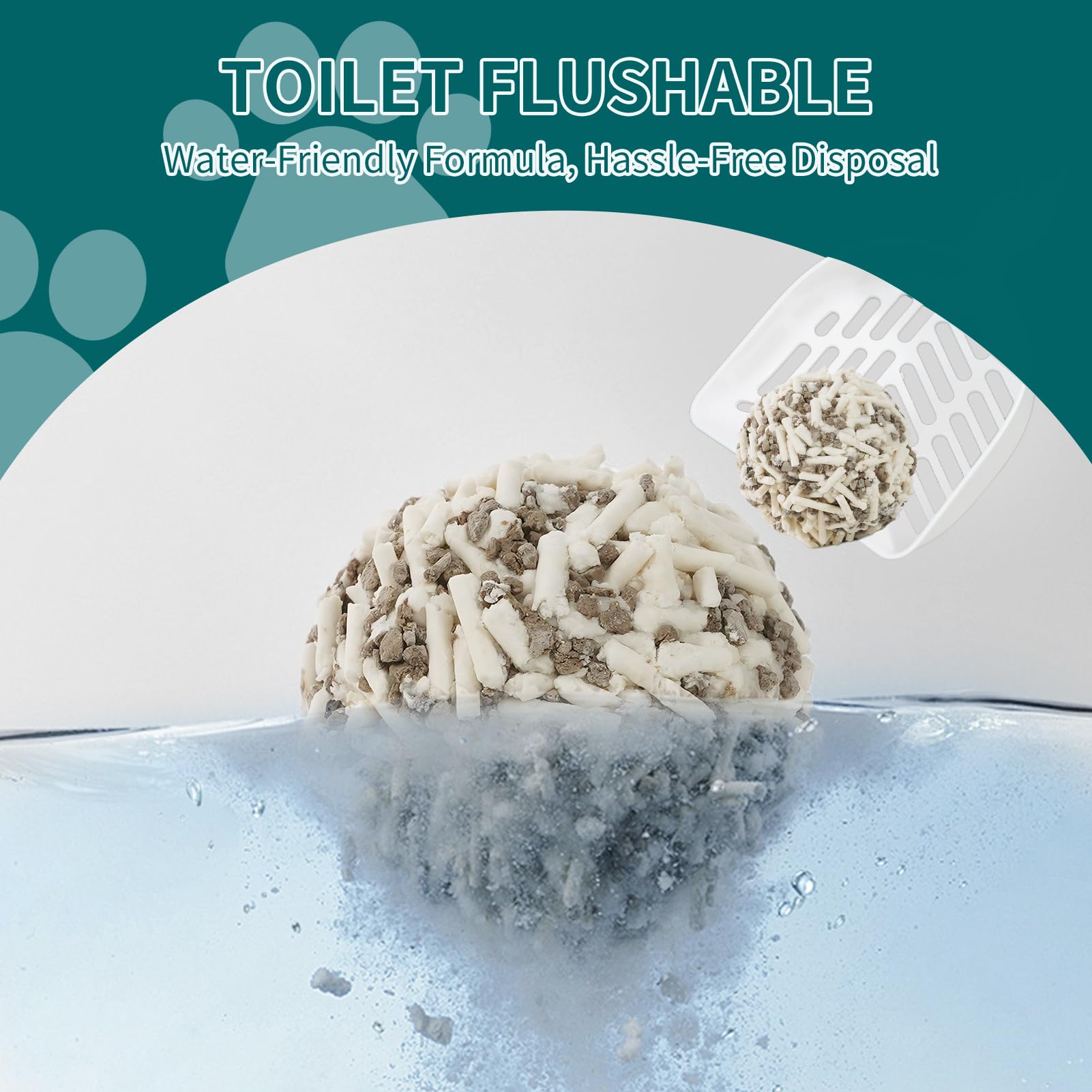 Meowgic Paws fast clumping for efficient cleanup after use.