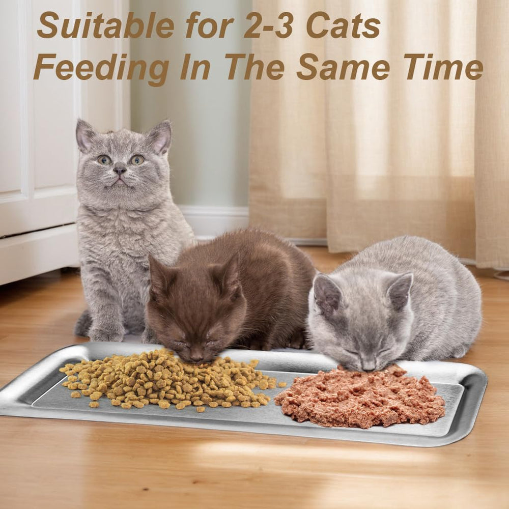 Meowgod stainless steel bowl is dishwasher-safe and odor resistant.