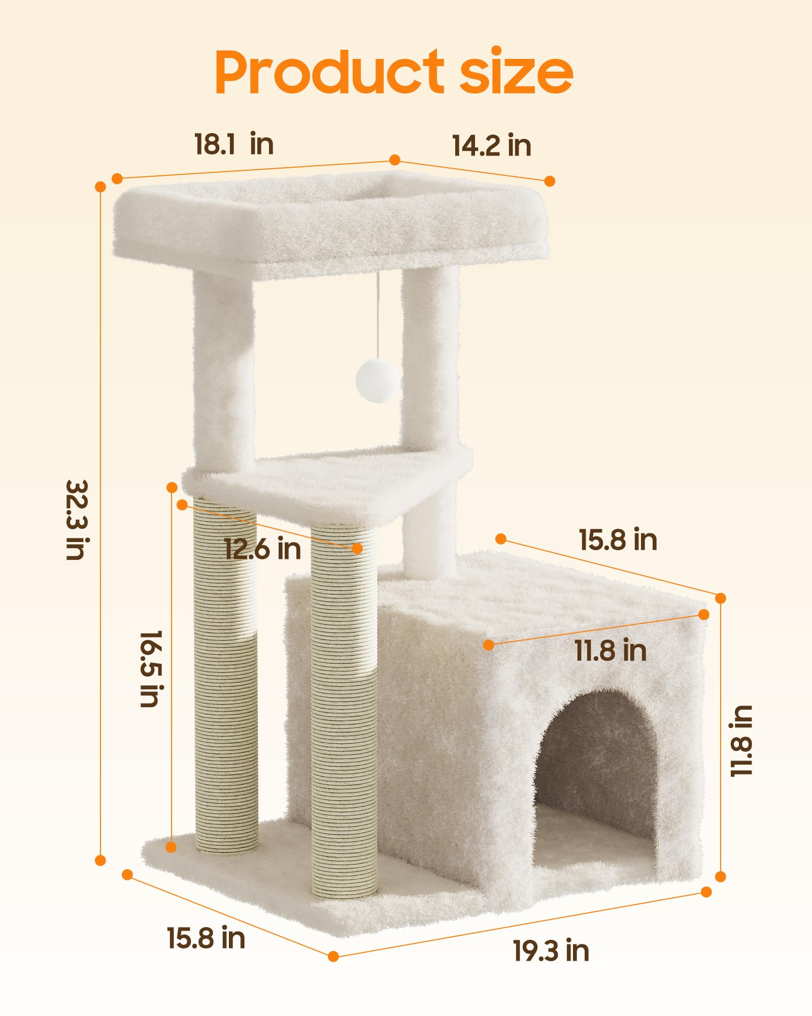 MeowHomm interactive playground combines sisal posts and toys for natural play
