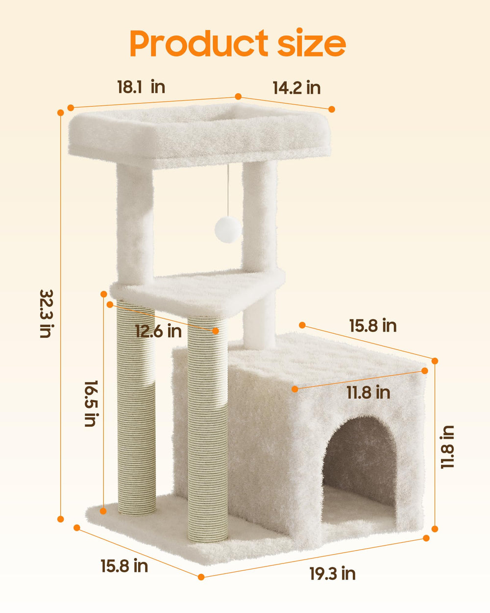 MeowHomm interactive playground combines sisal posts and toys for natural play