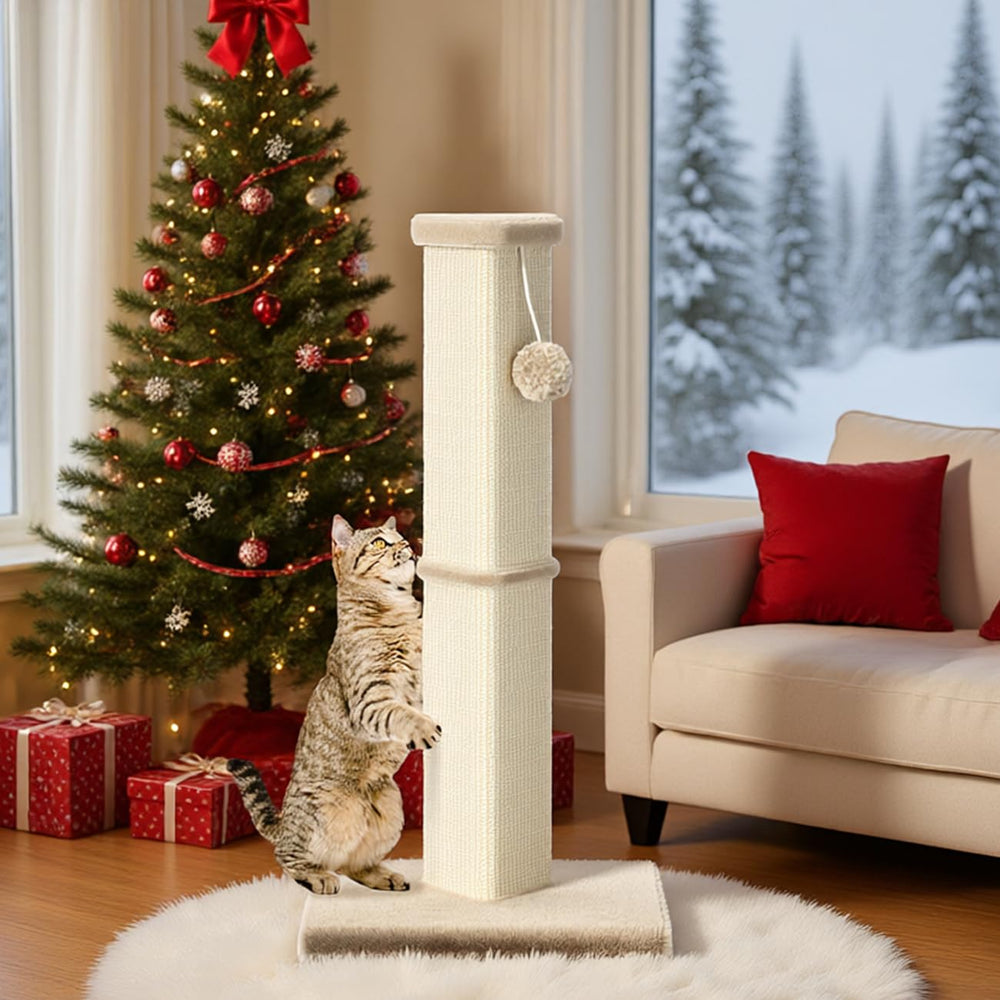 MeowHomm natural sisal rope meets instinctual scratching needs.