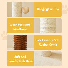 Soft plush cover offers a comfy surface during play and rest.